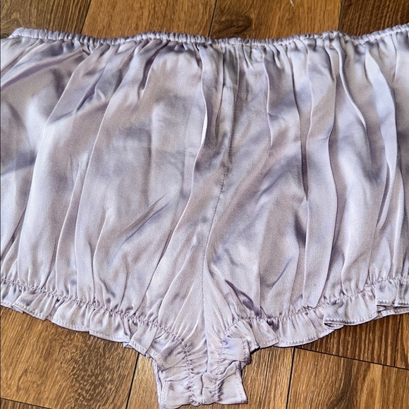 Kiki de Montparnasse Ruffle-trim Silk Shorts. Small. - Picture 5 of 5